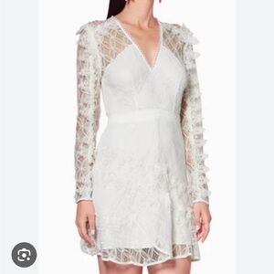 La Maison Talulah White Lace Pursue Mini Dress Size Medium NWT